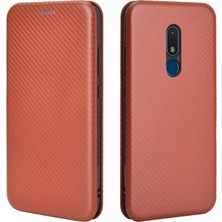 BDT Boutique Kart Tutucu Kickstand Deri Folio Flip Case ile Nokia C3 Için Kılıf (Yurt Dışından)