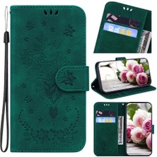 BDT Boutique Oppo RENO11 F Kickstand Flip Pu Deri Kapak Kabartma Gül Çiçekler Için Kılıf (Yurt Dışından)