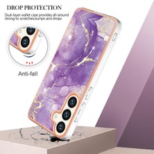 BDT Boutique Samsung Galaxy S24 Artı 5g Mermer Desen Ince Tpu Yumuşak Tampon (Yurt Dışından)