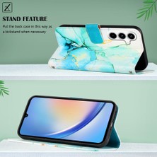 BDT Boutique Samsung Galaxy A35 5g Pu Deri Mermer Desen Kickstand Cüzdan (Yurt Dışından)