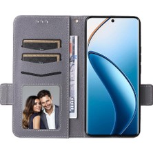 BDT Boutique Realme 12 Pro 5g Için Kılıf Cüzdan Kart Yuvaları Tutucu Yan Toka Manyetik Pu (Yurt Dışından)