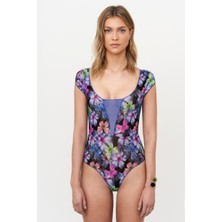 Blankkini Kısa Kol Yuvarlak Yaka Mayo