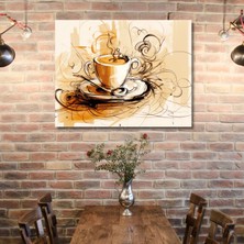 Gaagart Tekli Yatay Kanvas Mutfak Tablosu Kahve Köşesi Bohem Coffee