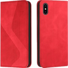 YH Market IPhone Xs Max Cüzdan Için Kılıf Kickstand Pu Deri Kart Yuvaları Tutucu Folio (Yurt Dışından)