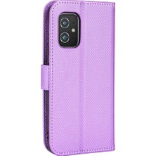 YH Market Asus Zenfone 8 Kickstand Kapak Manyetik Cüzdan Kart Tutucu Için Kılıf (Yurt Dışından)