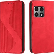 YH Market Oneplus 10 Için Kılıf Pro Manyetik Cüzdan Kickstand Pu Deri Kart Yuvaları (Yurt Dışından)