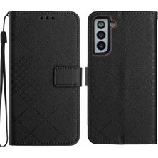 YH Market Samsung Galaxy S21 Kart Yuvası Için Flip Case El Kayışı Cüzdan Pu ile Standı (Yurt Dışından)