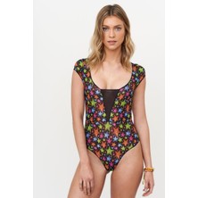 Blankkini Kısa Kol Yuvarlak Yaka Mayo