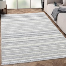 Giza Home Trinket Serisi Krem Yumuşak Bukle Dekoratif Kilim T225A