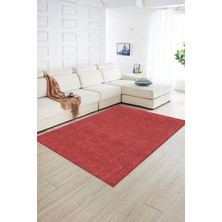 Napoli Home Dijital Baskılı Kaymaz Yıkanabilir Jüt-Hasır Desen Yolluk Mutfak Salon Halısı, N-Jüt-07-Kırmızı,