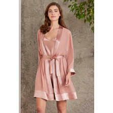 Pierre Cardin Saten Brandy Dörtlü Gelin Çeyiz Seti 7085