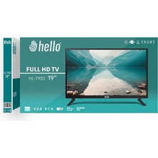 Hello HL-1900 19 Audıo In-Rca Shopzum -Vga-Hdmı-Usb 12 Volt Adaptörlü Full Hd LED Monitör (45 CMX32 Cm)