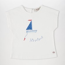 Panço Kız Bebek Baskı Detaylı T-Shirt
