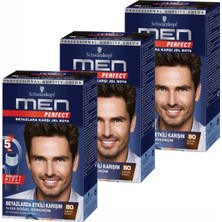 Schwarzkopf Men Perfect 80 Siyah Kahve 3lü