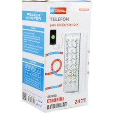 Powermaster PM-23800 24 Ledli Telefon Şarj Edebilen Işıldak