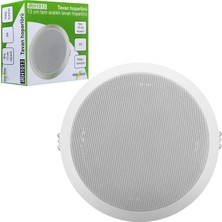 Iron Star IRONSTAR 13cm 3 Watt Alçıpan Tavan Hoparlörü Beyaz - 5 İnç Kolay Kurulum Özelliği