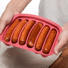 Monody Silikon Hot Dog Kalıp Dıy Hot Dog Kutusu Silikon Sosis Kalıp Yumurta Sosis Kalıp Gıda Takviyesi Aracı Jambon Kutusu (Yurt Dışından)