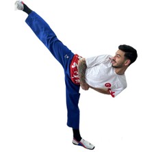 Jumok Taekwondo Tek Alt Dobok-Antrenman Taekwondo Pantolonu Mavi