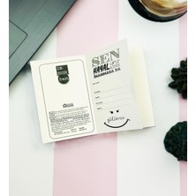 Giftmoda Beni Bi Salın Yeşil Tasarımlı Sert Kapaklı Mini Defter