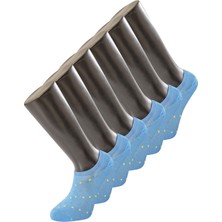 Türen 6'lı Paket Puanlı Sneakers Çorap 9005/MAVİ