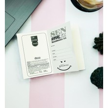 Giftmoda YaşıyoSun Bu Hayatı V2 Tasarımlı Sert Kapaklı Mini Defter