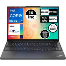 Lenovo Thinkpad E16 Gen 1 Intel Core I7-1355U 16GB 512GB SSD 16" Wuxga Windows 11 Pro Taşınabilir Bilgisayar 21JN0007TX 013