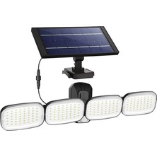 XML Dünyası Shopzum PM-8048 6 Volt - 3 Watt Solar Panelli 4 Başlı Hareket Sensörlü 200 Smd Ledli Lamba