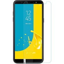 Tasopay Samsung Galaxy J8 Uyumlu Ekran Koruyucu Kırılmaz Cam Darbelere Dayanıklı, Tamperli 4K Kalite, Çizilmez ve Parmak Izi Yapmayan Special Kırılmaz Cam