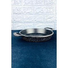 Tiesa Home 3lü Lime Döküm Granit Sahan Tava Seti Çift Kulp 18CM-20CM-22CM