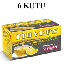 Tisan Tihveps Limonlu Form Çayı 20 Süzen Poşet x 6 Adet