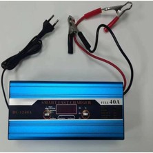 Powermaster DC-1240A 12 Volt Max 40 Amper Digital Ekranlı  Akıllı Akü Şarj Cihazı