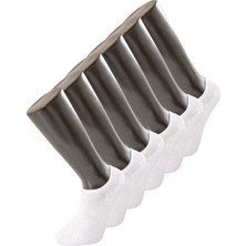 Türen 6'lı Paket Düz Sneakers Çorap 9004/BEYAZ