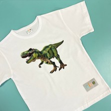 Nice Kids Nicekids %100 Premium Organik Sertifikalı Suprem Oversize Çocuk Tshirt-Trex