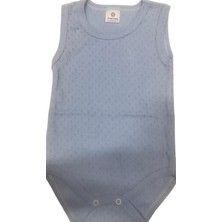 Luggi Baby Atlet Body Jakarlı Mavi Noktalı