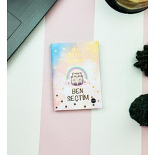 Giftmoda Bu Işıltılı Hayatı Ben Seçtim Tasarımlı Sert Kapaklı Mini Defter