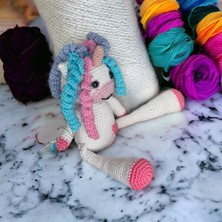 Paris Organik Oyuncak Unicorn Amigurumi Oyuncak