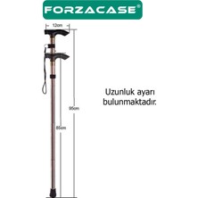 Forzacase Ayarlanabilir Alüminyum Denge Bastonu Erkekler ve Kadınlar Için Kamp, Yürüyüş - FC513