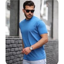 Men's Style Mens Style Pamuklu Sıfır Yaka T-Shirt