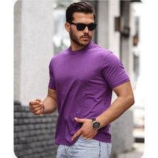 Men's Style Mens Style Pamuklu Sıfır Yaka T-Shirt
