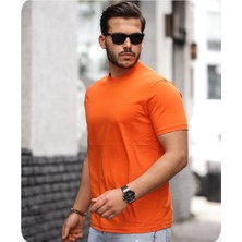 Men's Style Mens Style Pamuklu Sıfır Yaka T-Shirt