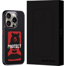 Urr iPhone 15 Pro Max Nfc Smart Case Akıllı Kapak - Siyah
