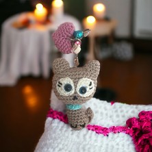 Paris Organik Pisi Amigurumi Anahtarlık