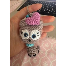 Paris Organik Pisi Amigurumi Anahtarlık