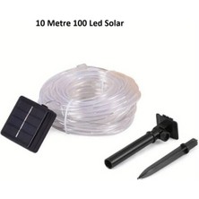 Dream Plus Solar Güneş Enerjili 10M 100 LED Şerit LED Işık Aydınlatma Dekorasyon Dış Mekan Lambası