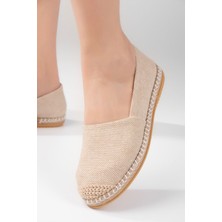 Aska Shoes Kadın Flotter Deri/ Keten/hasır Malzeme Espadril