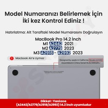 Sneezy MacBook Pro 14.2 Inç Kılıf Dayanıklı Koruyucu Mat Plastik Sert Kılıf