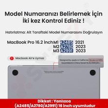 Sneezy MacBook Pro 16.2 Inç Kılıf Dayanıklı Koruyucu Mat Plastik Sert Kılıf