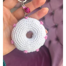 Paris Organik Donut Amigurumi Anahtarlık (Inci Detaylı)