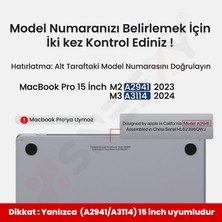 Sneezy MacBook Pro 15 Inç Kılıf Dayanıklı Koruyucu Mat Plastik Sert Kılıf