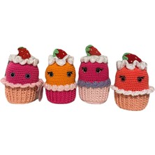 Paris Organik Pembe Amigurumi Cupcake